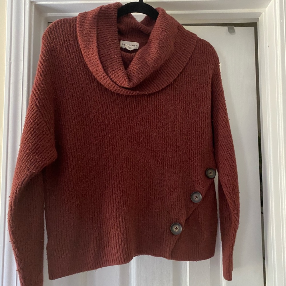 Rust orange colored sweater